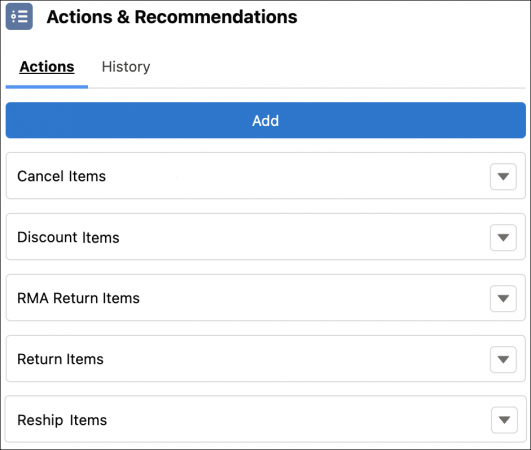 How customer agents can update order summaries via Actions & Recommendations in SOM