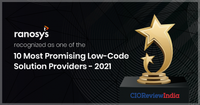 CIOReviewIndia recognizes Ranosys as one of the 10 Most Promising Low-Code Solutions Providers-2021
