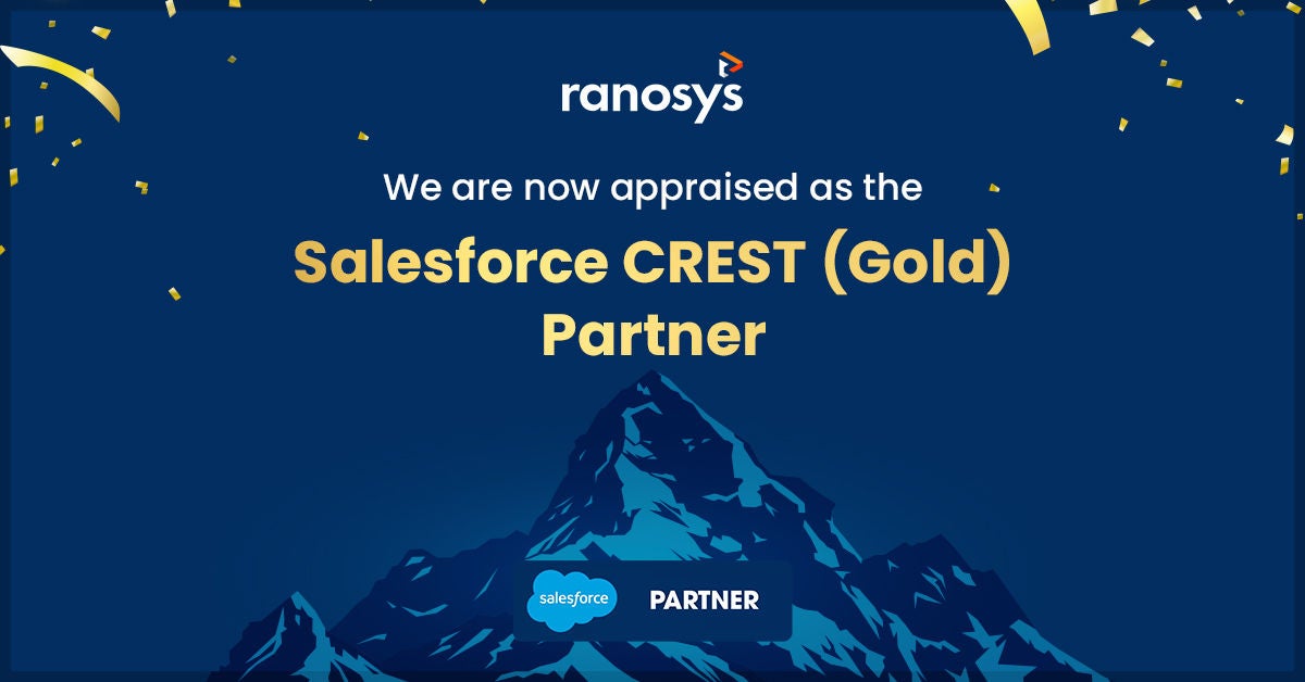 Ranosys achieves the prestigious Salesforce Crest (Gold) Partner status