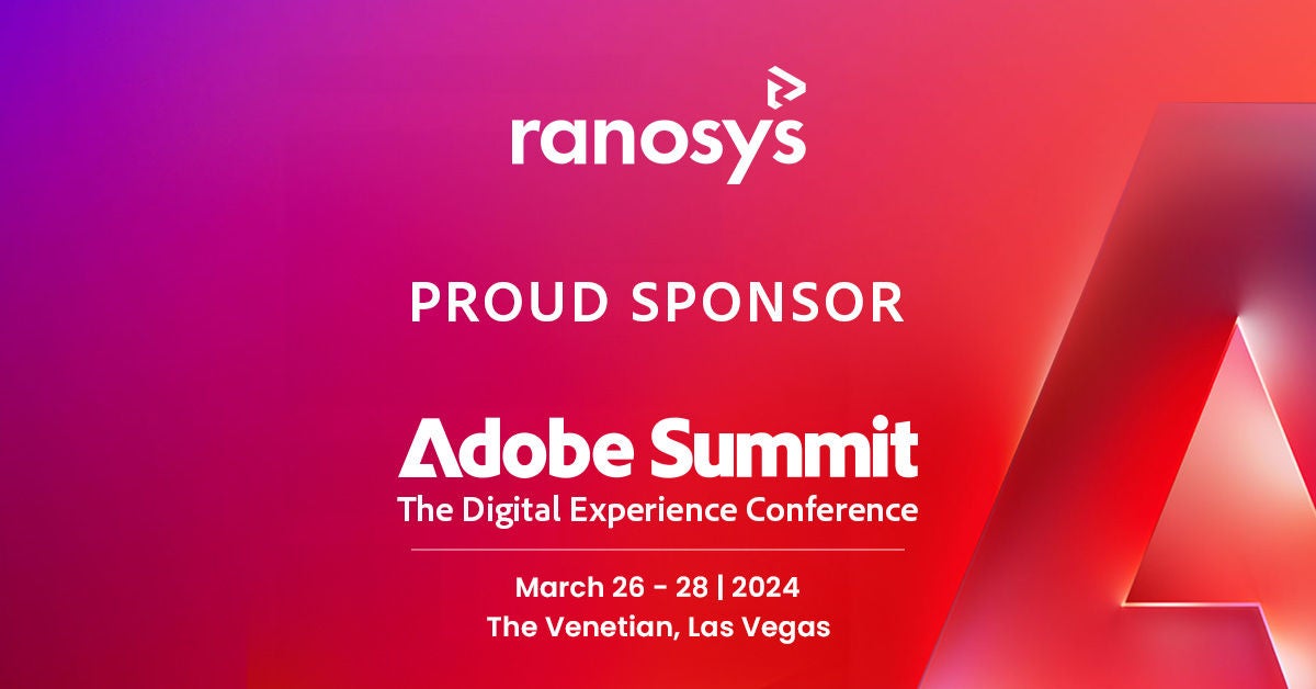 Ranosys to exhibit at the Adobe Summit 2024 - The Digital Experience Conference