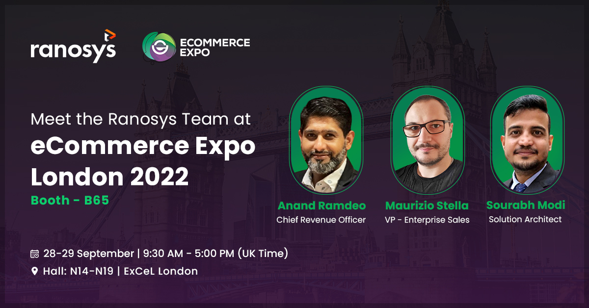 Ranosys to exhibit at eCommerce Expo 2022 at ExCeL London