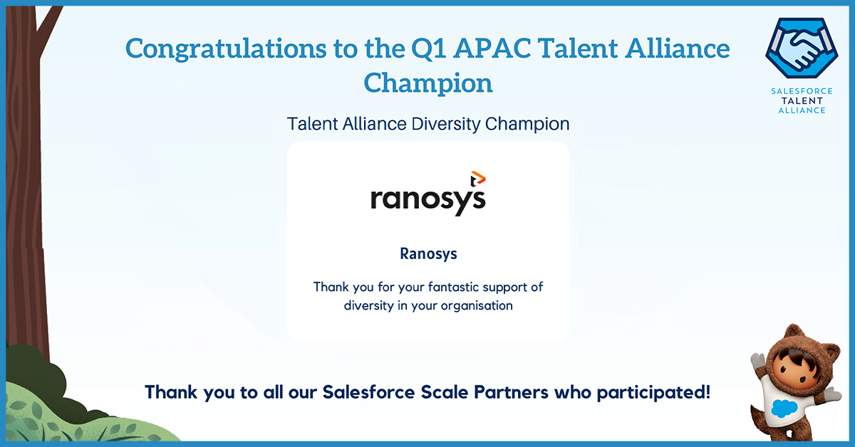 Ranosys Talent Alliance Diversity Champion Award