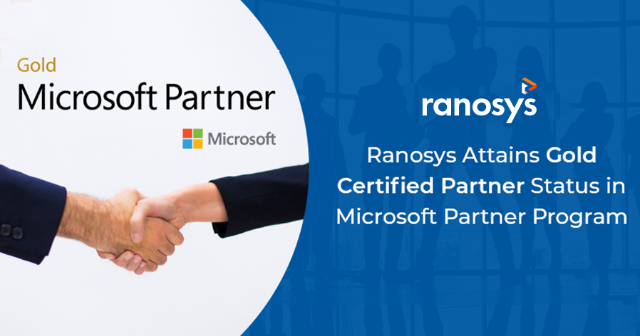 Ranosys Achieves Microsoft Gold Competency in Application Development